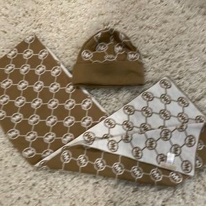 Michael Kors Hat and Scarf Set